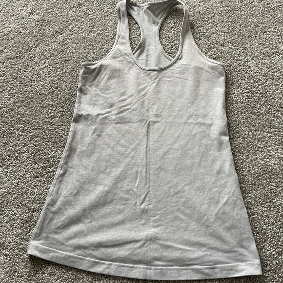Lululemon Cool Racerback Tank Top, Heathered Cool Cloud - Picture 3 of 3